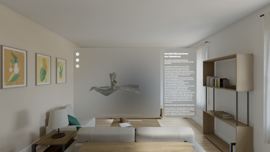 Foto: ARtemisXR im Vision Pro Simulator 