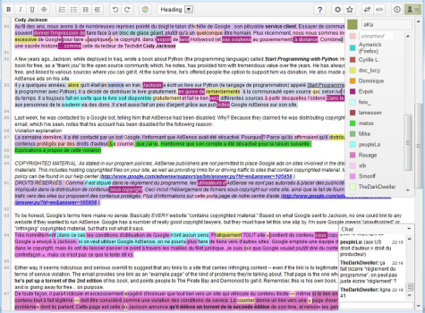 Foto: Framapad-screenshot